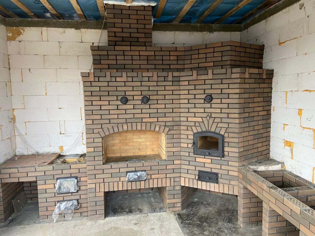 Сделанная печь мастером